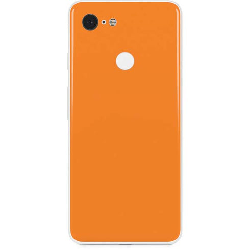 Orange Solid Google Pixel 3 Skin